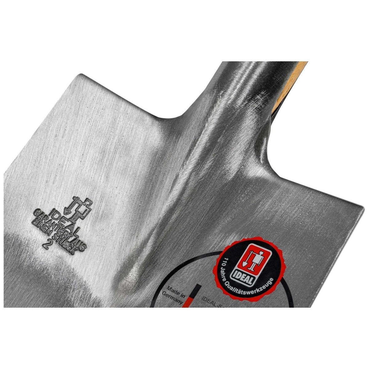IDEAL - Spaten "Gärtner Form" poliert mit Eschen - T - Stiel - SHW - FIRE