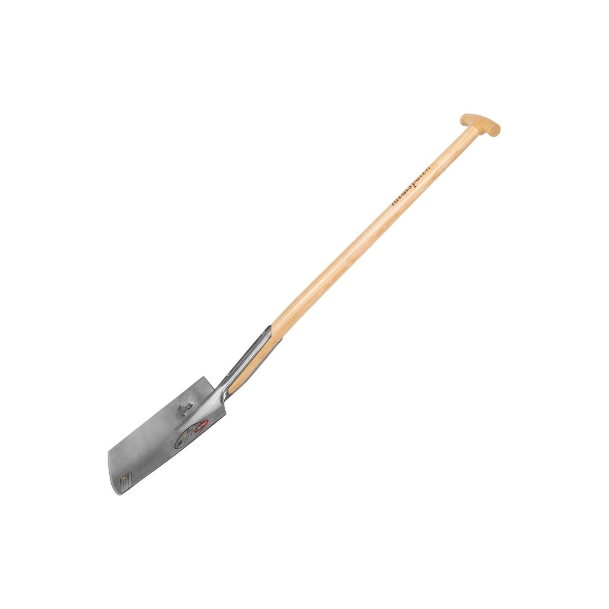 IDEAL - Spaten "Gärtner Form" poliert mit Eschen - T - Stiel - SHW - FIRE