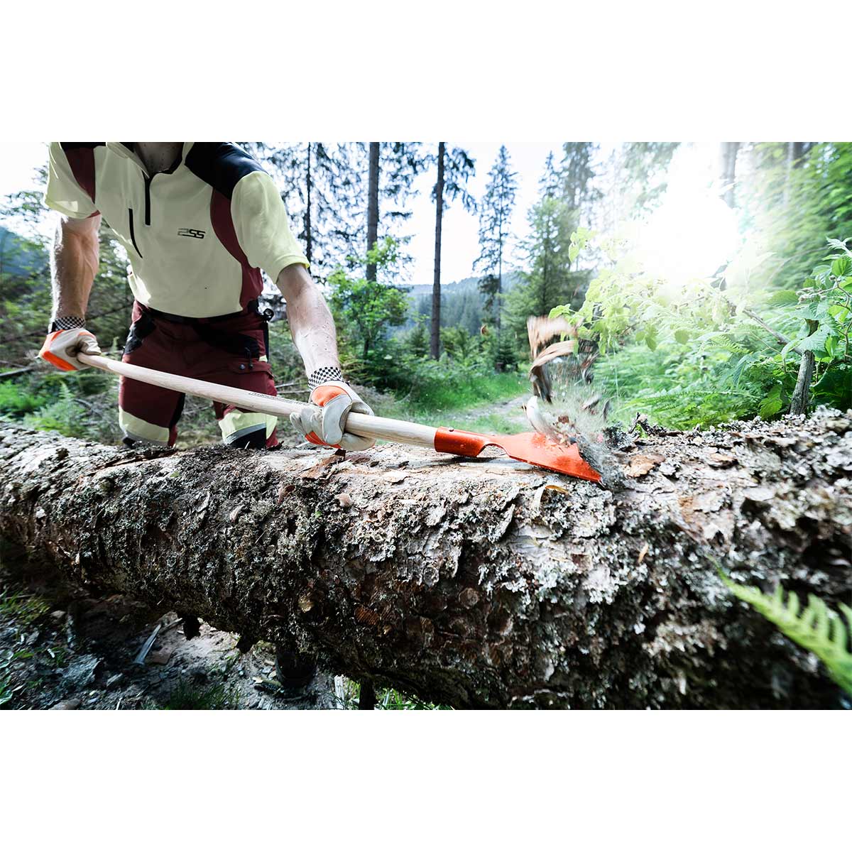 SHW RINDENSCHÄLER "Schwarzwälder Form" mit Eschenstiel - SHW - FIRE