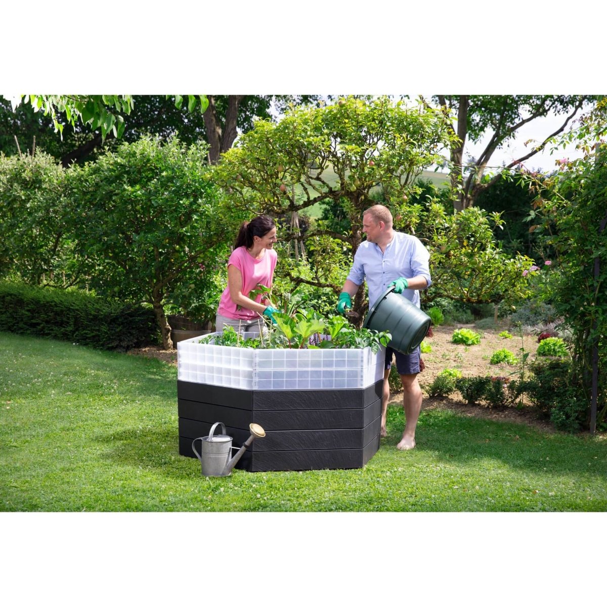 GARANTIA Hochbeet XL 75 mit Wachstumsmodul & Wassersparsystem - SHW - FIRE