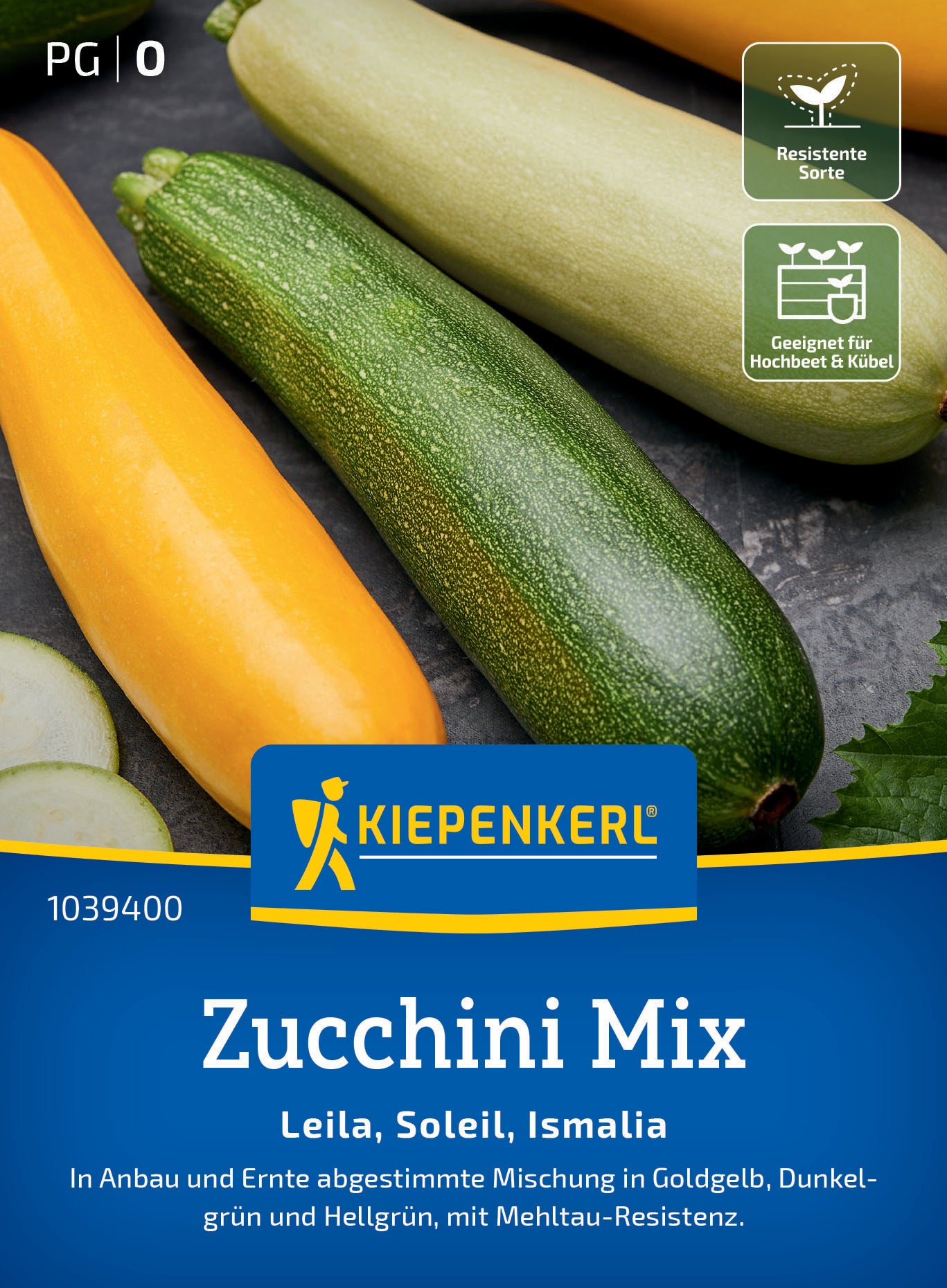 Zucchinisamen Leila, Soleil, Ismalia, F1