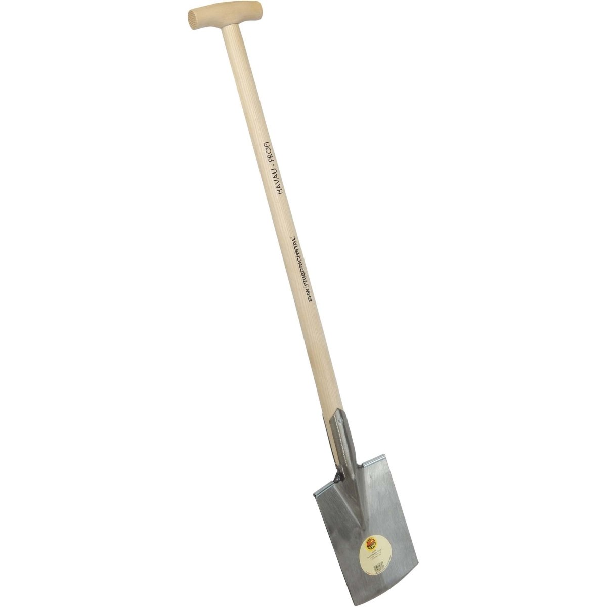 SHW Havau - Freizeitspaten "Profi" 1/1 poliert mit Eschen - T - Stiel - SHW - FIRE