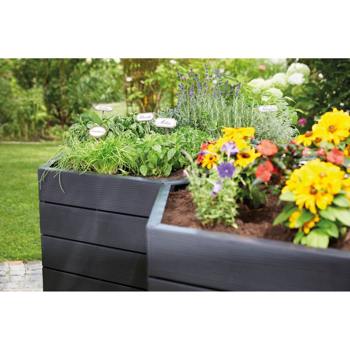 GARANTIA Hochbeet XL 75 mit Wassersparsystem - SHW - FIRE