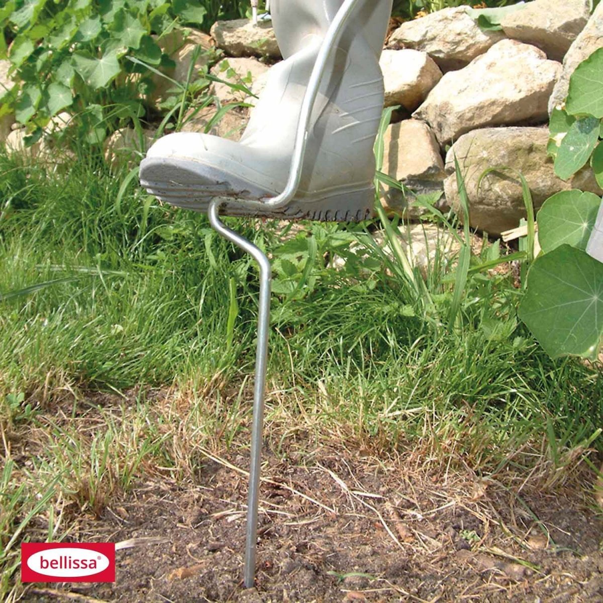 Bellissa Tomatenspirale mit Tritt, Stahl, verzinkt, H 170 cm - SHW - FIRE