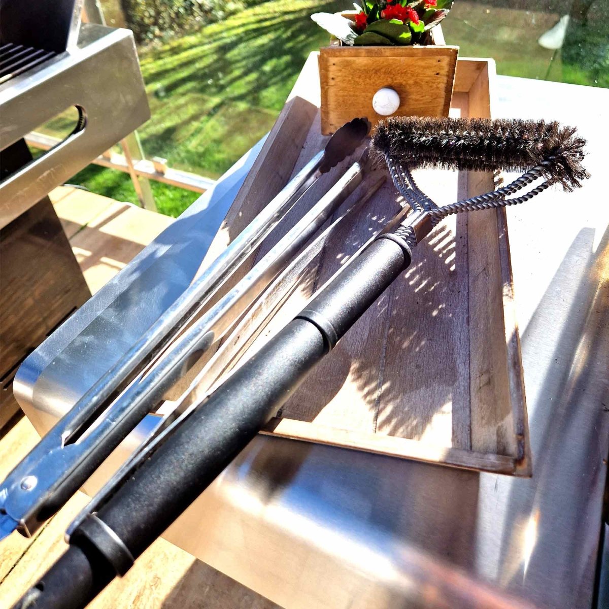 ALLGRILL BBQ Grillbürste, 30 cm - SHW - FIRE